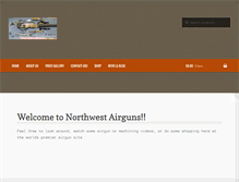 Tablet Screenshot of northwestairguns.com